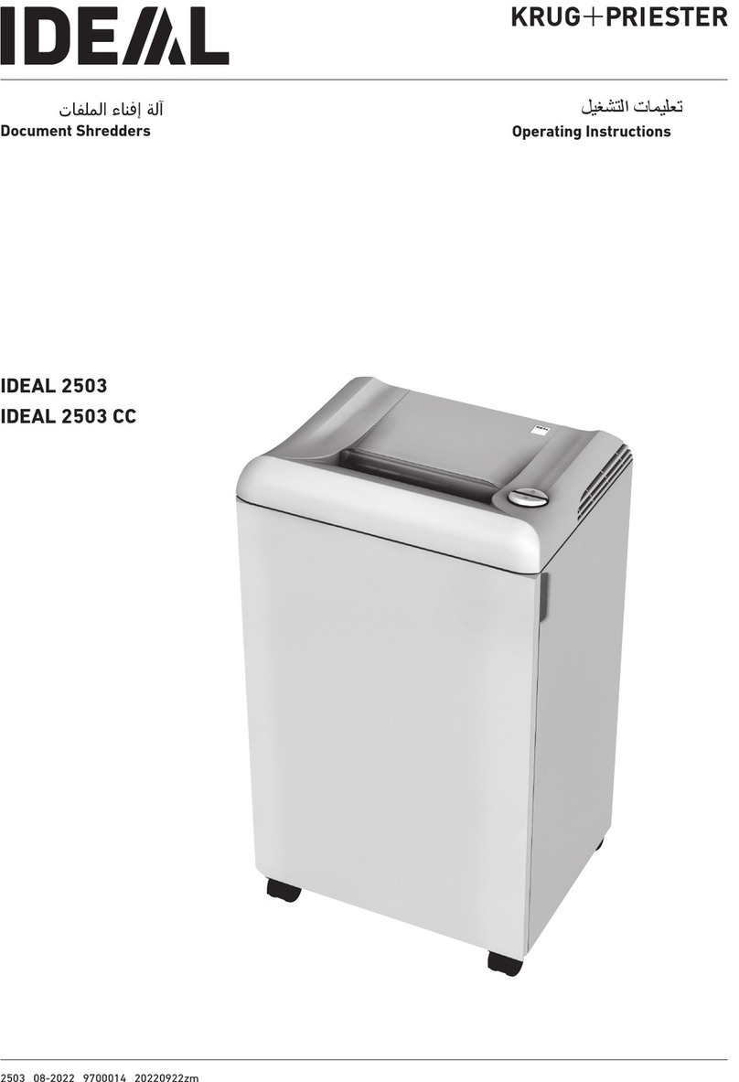 KRUG+PRIESTER IDEAL 2503 operating instructions