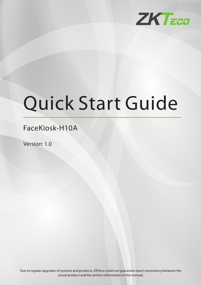 ZKTeco FaceKiosk-H10A quick start guide