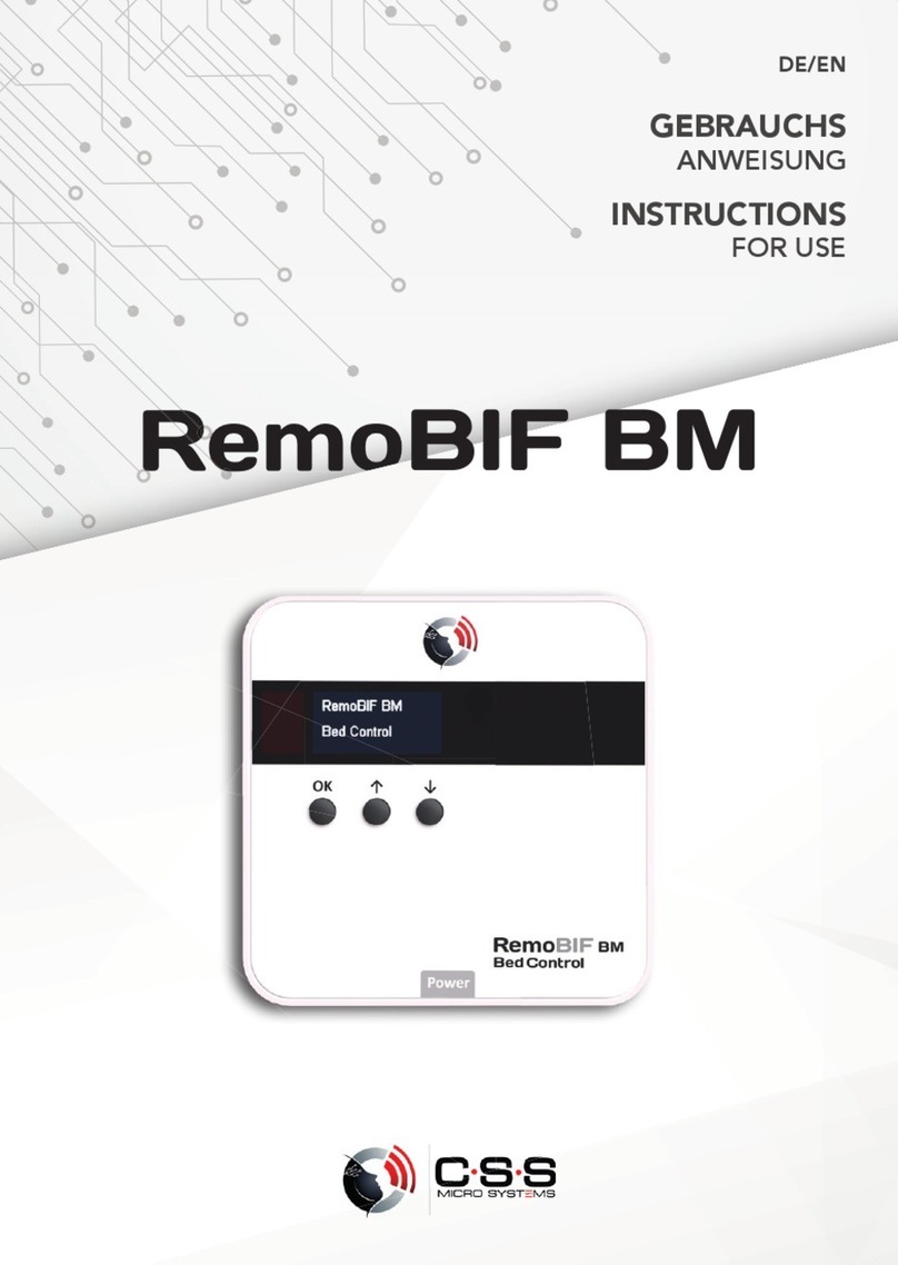 CSS Remo BIF BM Instructions for use