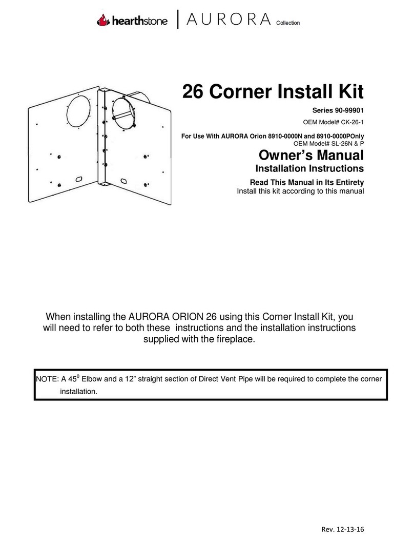 HearthStone AURORA 90-99901 Series owner's manual HearthStone AURORA 90-99901 Series owner's manual