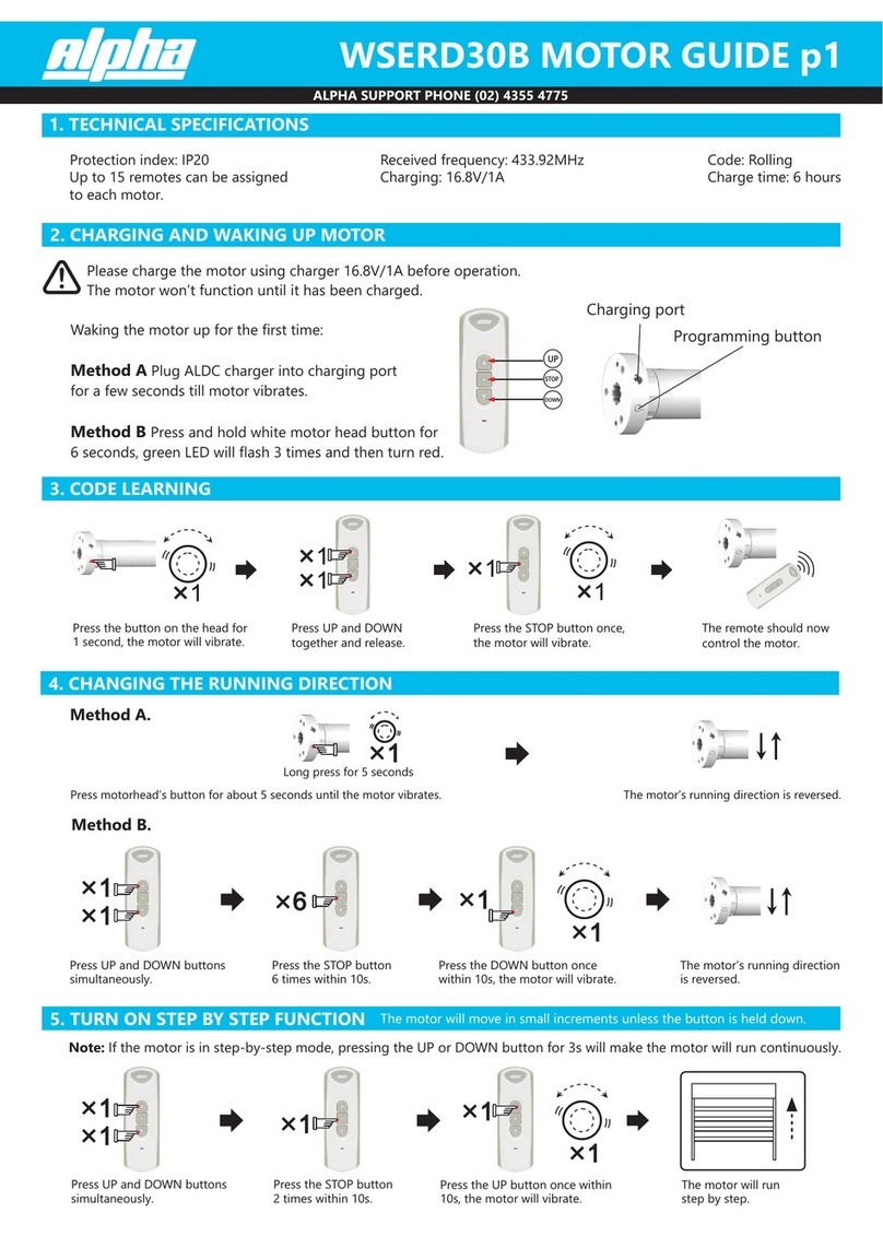 Alpha Motors WSERD30B Guide