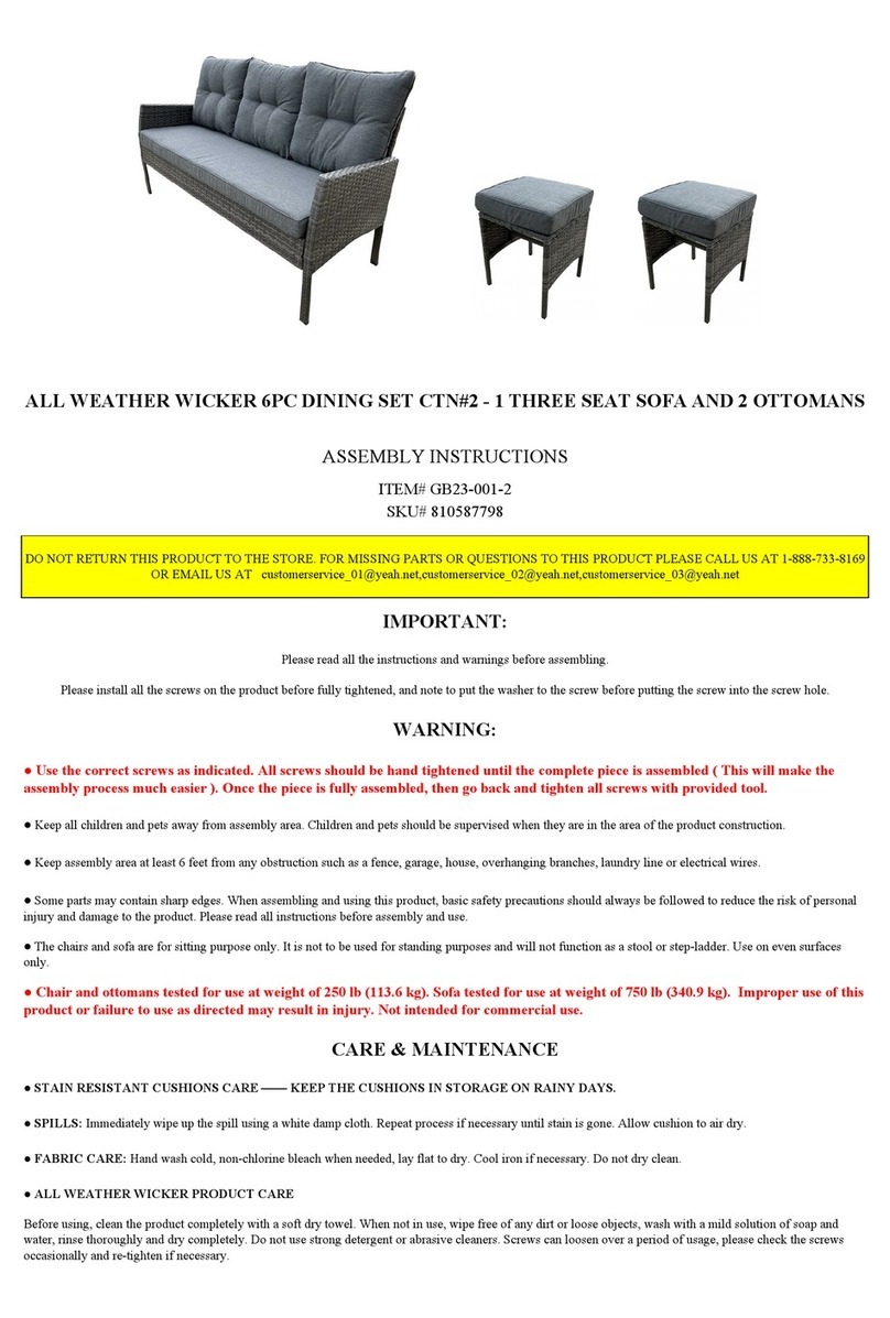 real living GB23-001-2 Assembly instructions real living GB23-001-2 Assembly instructions