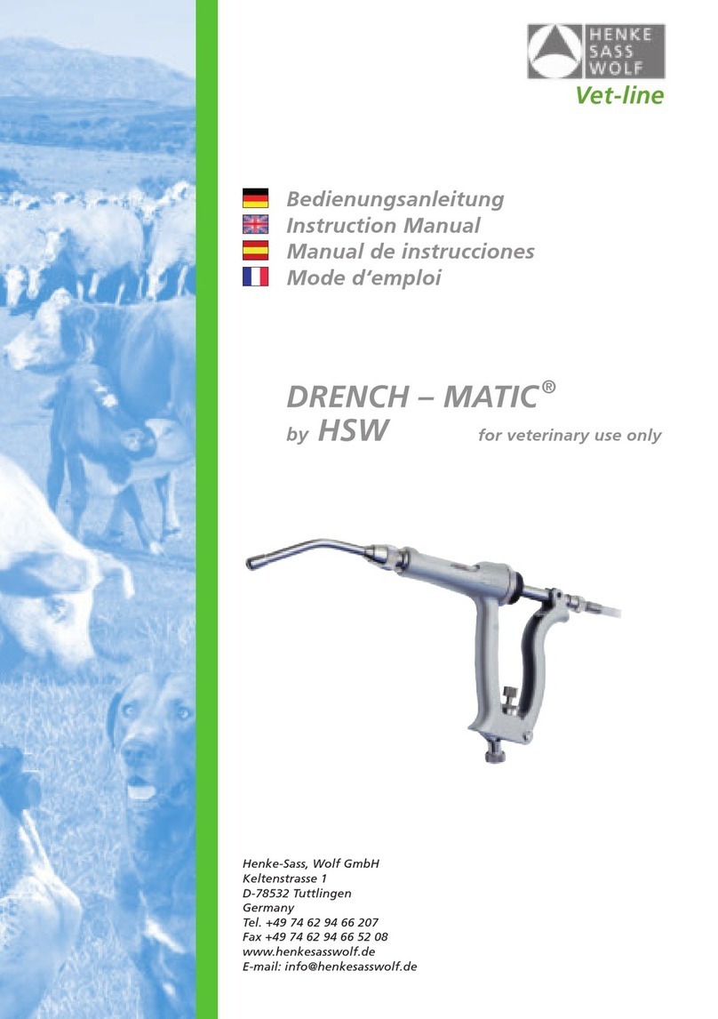 HSW DRENCH-MATIC instruction manual