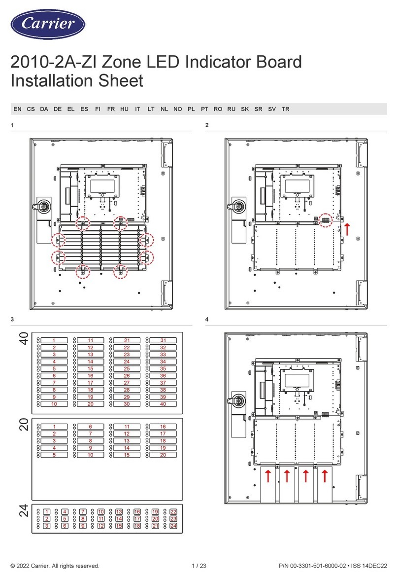 Carrier 2010-2A-ZI-20 Installation sheet