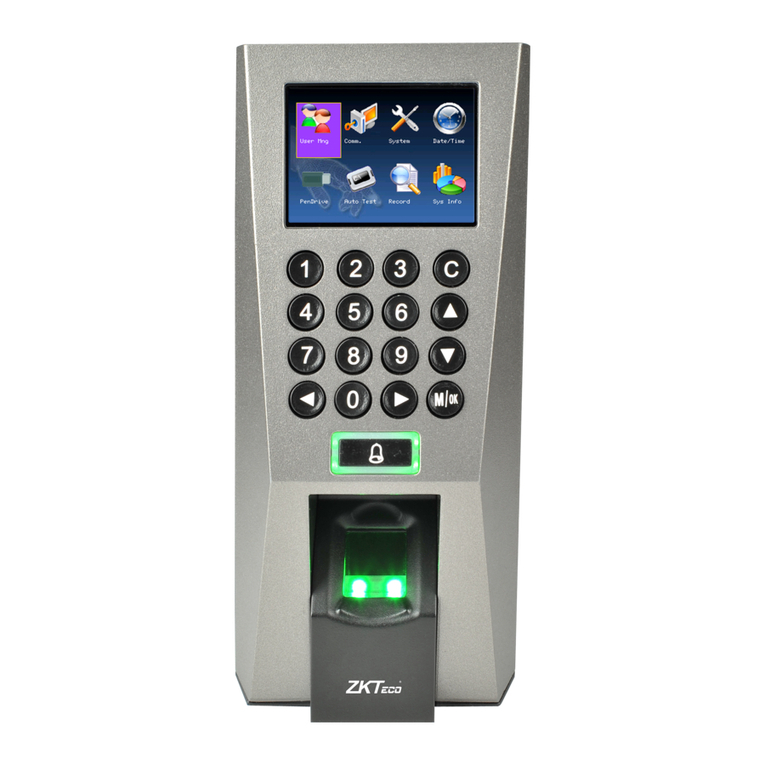 ZKTeco F18 User manual