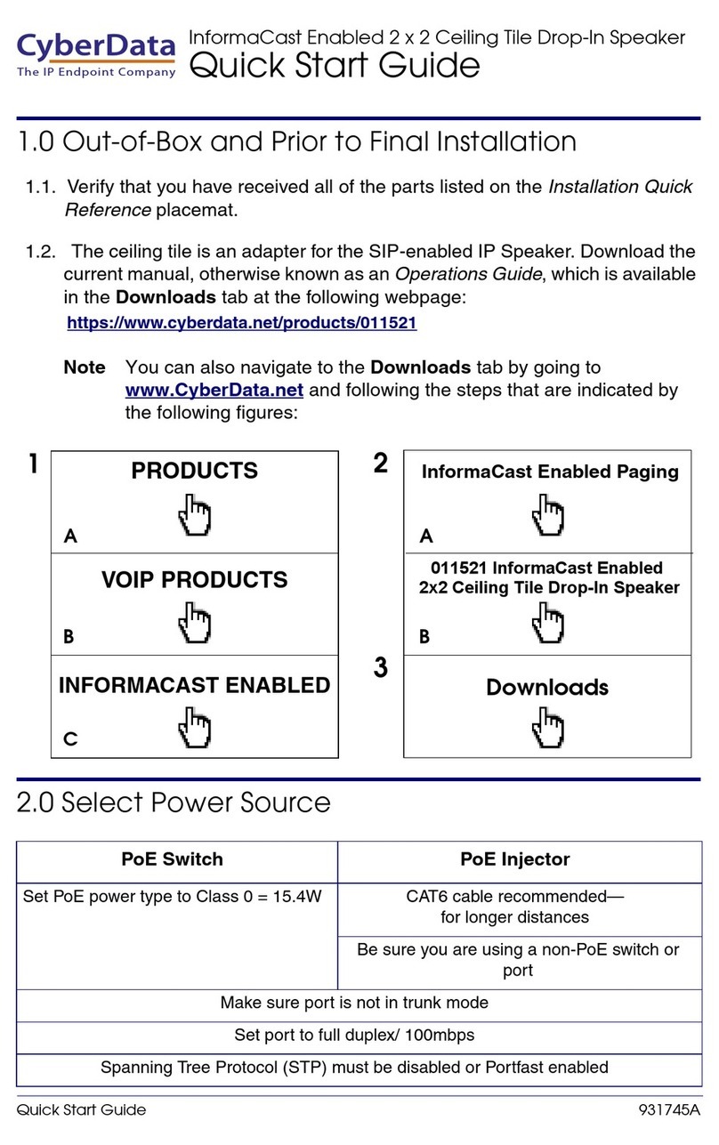 CyberData InformaCast 011521 quick start guide