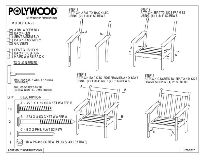 Polywood GN23 User manual