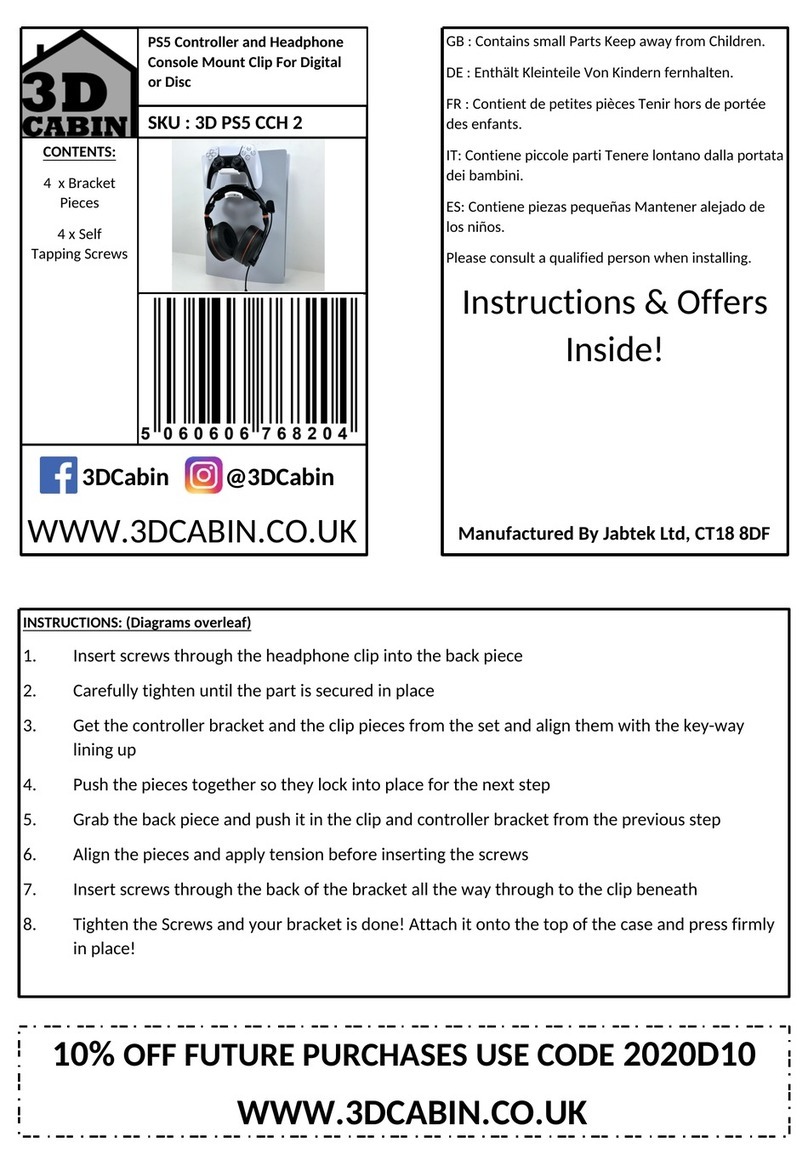 Jabtek 3D CABIN instructions