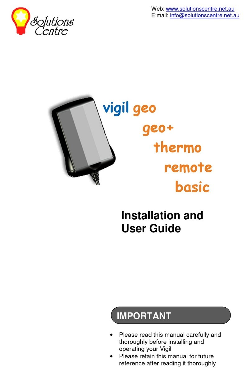Solutions Centre vigil geo Installation and user guide Solutions Centre vigil geo Installation and user guide