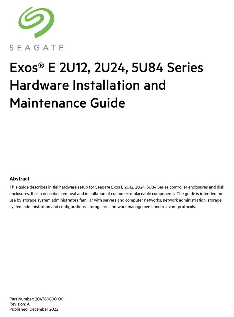 Seagate Exos E 2U12 Series Operating manual