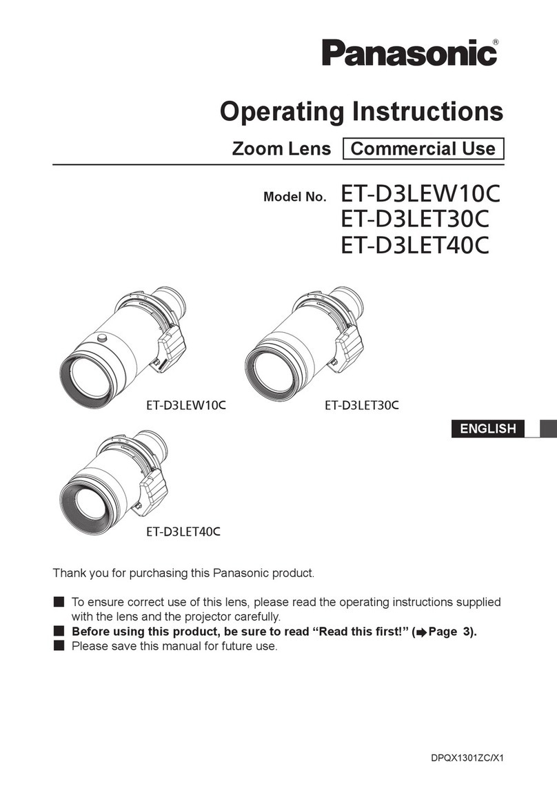 Panasonic ET-D3LEW10C User manual