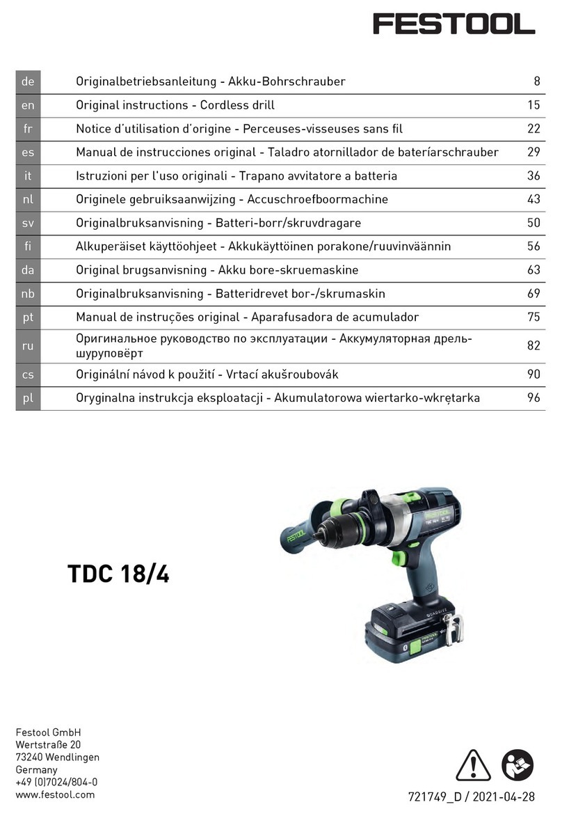 Festool TDC 18/4 Original instructions