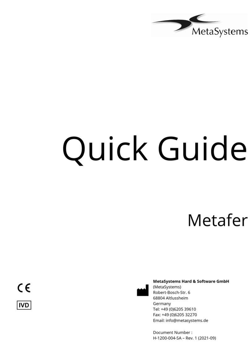 MetaSystem Metafer quick guide