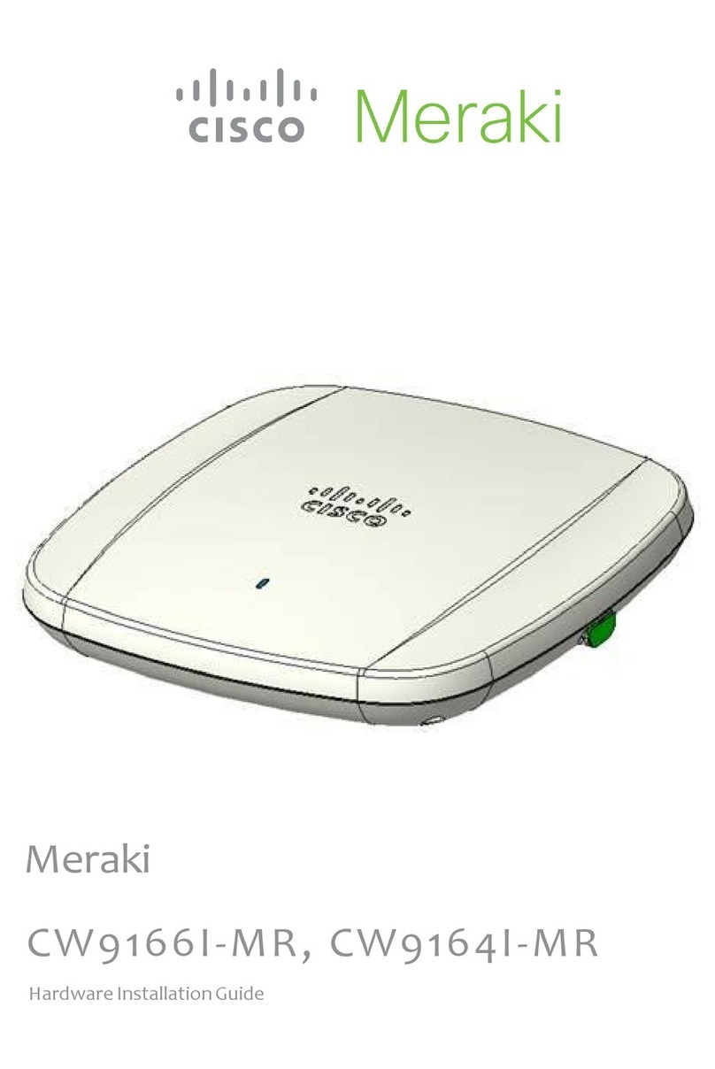 Cisco Meraki CW91661-MR Hardware installation guide Cisco Meraki CW91661-MR Hardware installation guide