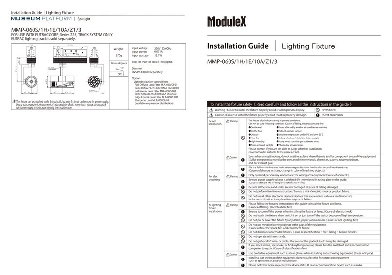 Modulex MMP-060S/1H/1E/10A/Z1/3 User manual