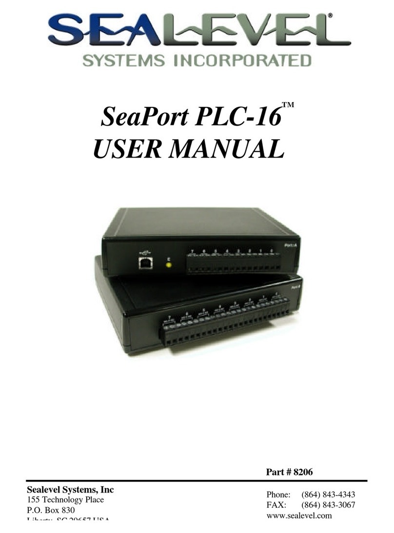 SeaLevel SeaPort PLC-16 user manual