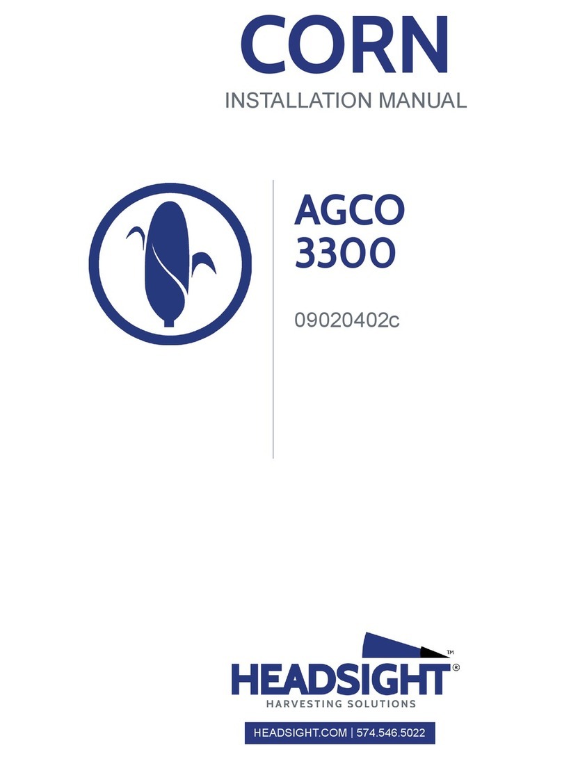 Headsight AGCO 3300 CORN User manual Headsight AGCO 3300 CORN User manual