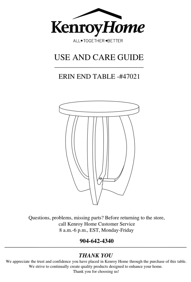 Kenroy Home ERIN 47021 User manual Kenroy Home ERIN 47021 User manual