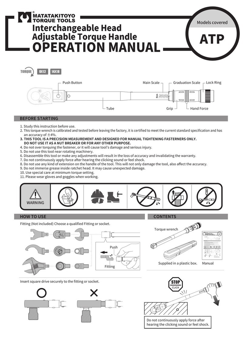 Matatakitoyo Torque Tools ATP Operation manual