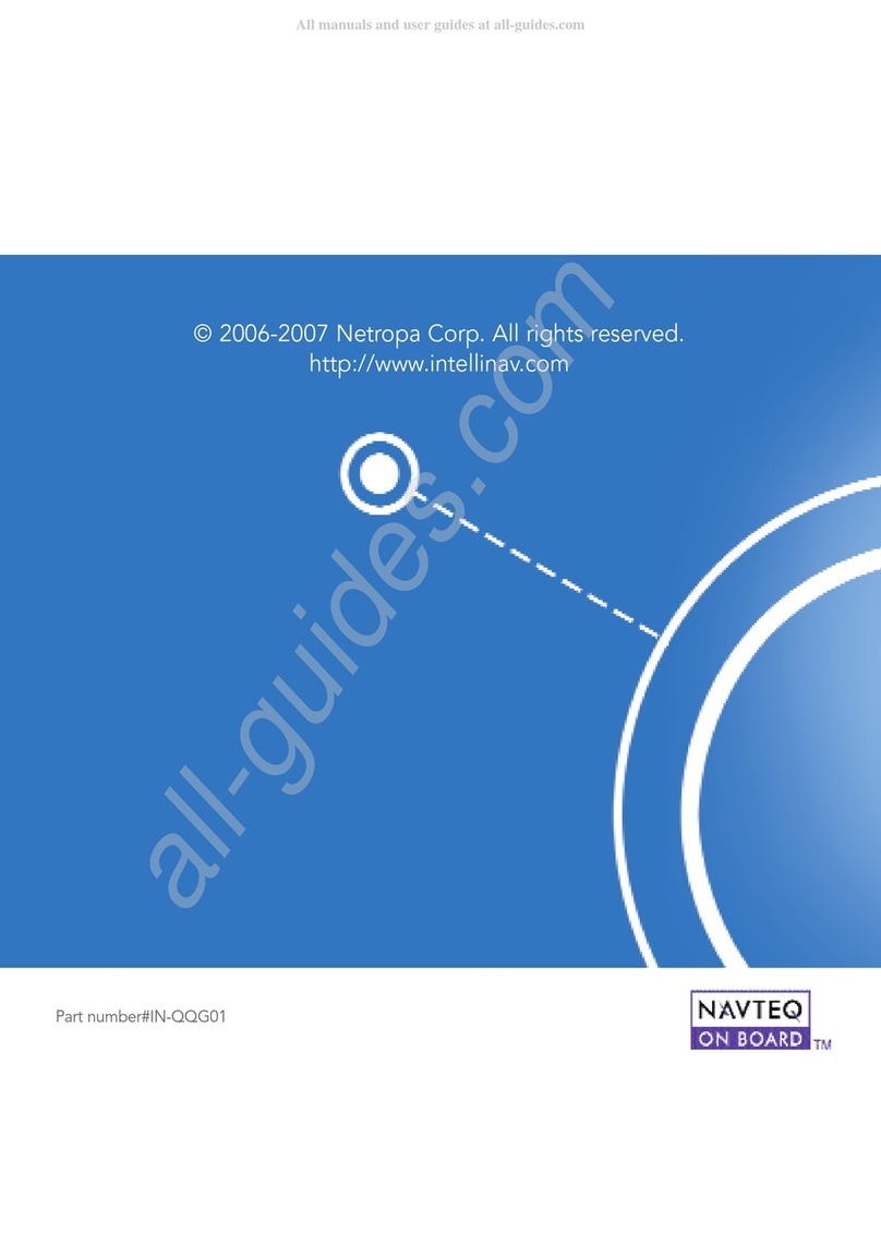 Netropa NAVTEQ ON BOARD Intellinav 2 quick start guide