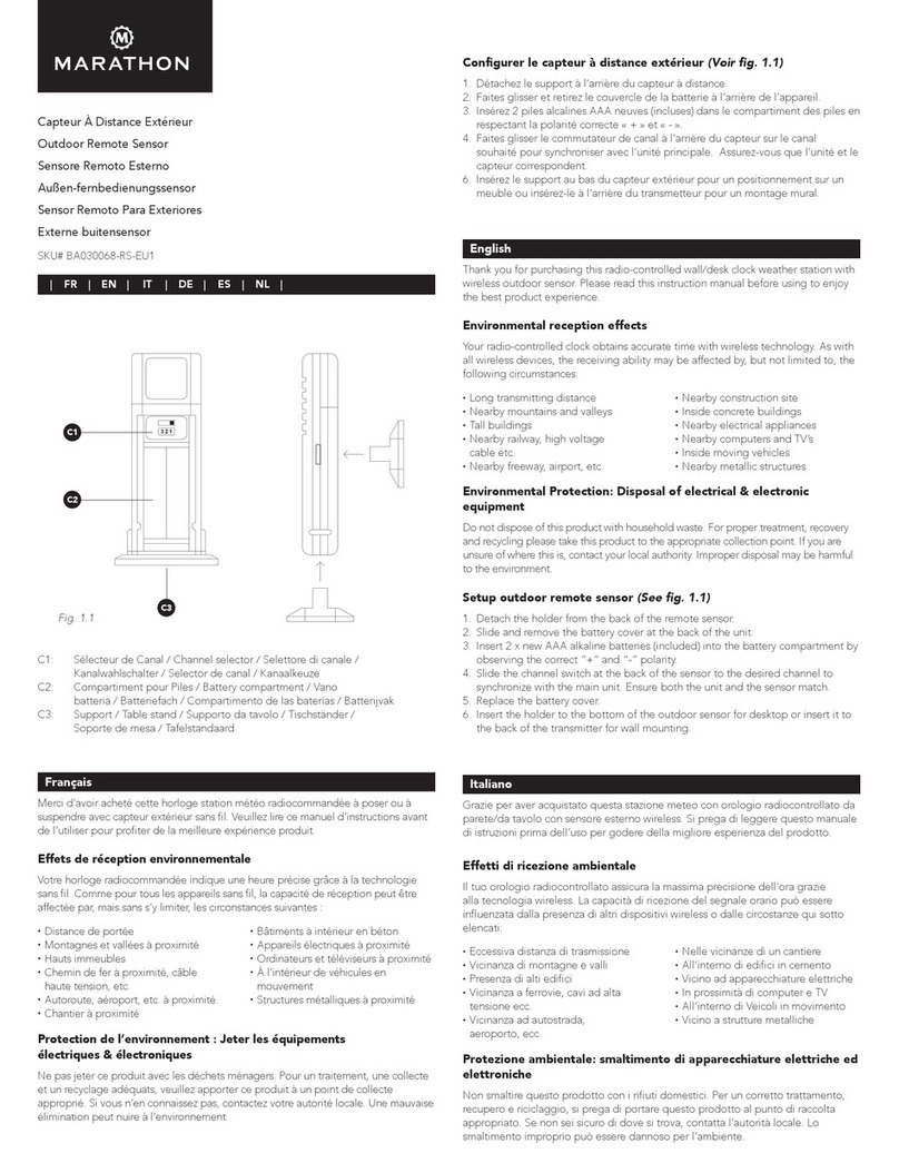 Marathon BA030068-RS-EU1 quick start guide