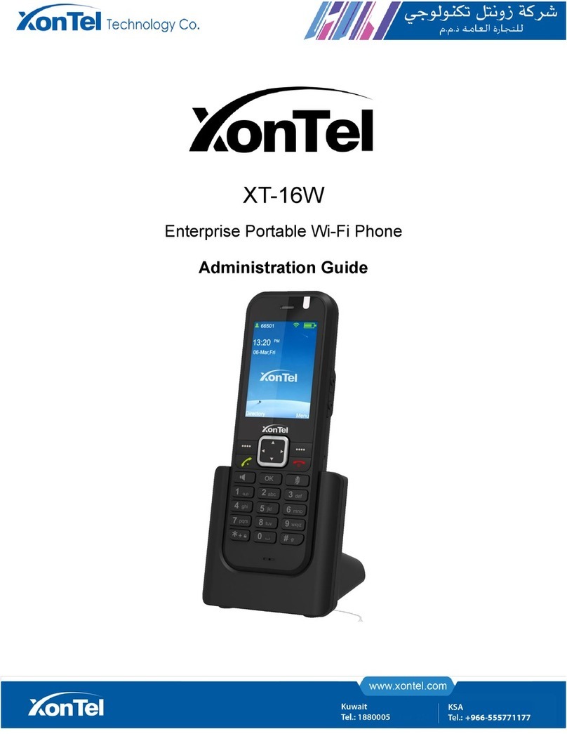 XONTEL XT-16W Administration guide