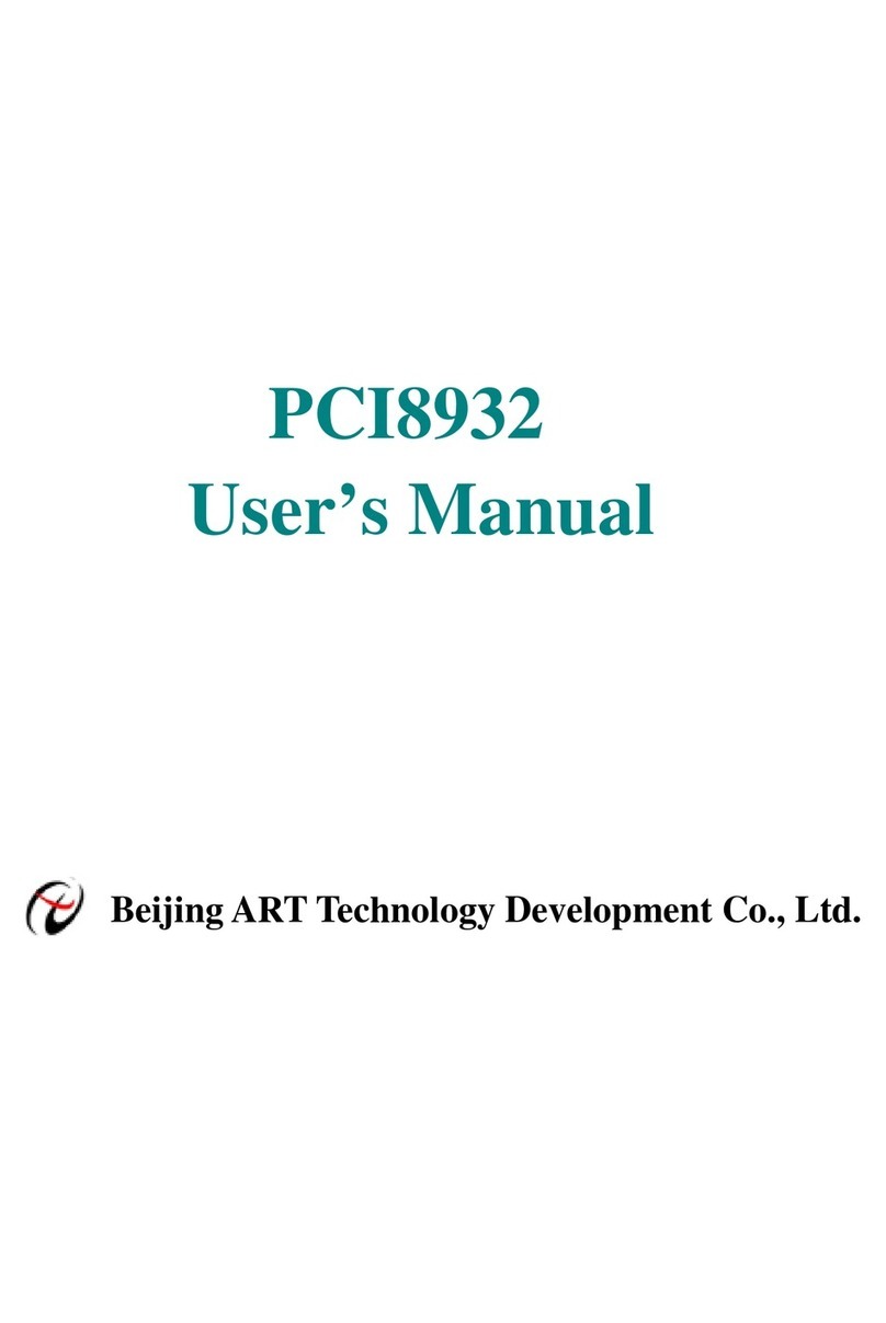 ART Technology PCI8932 user manual ART Technology PCI8932 user manual