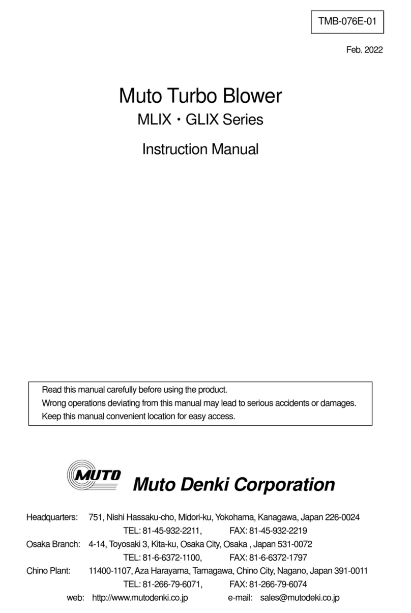 Muto Denki MLIX Series instruction manual