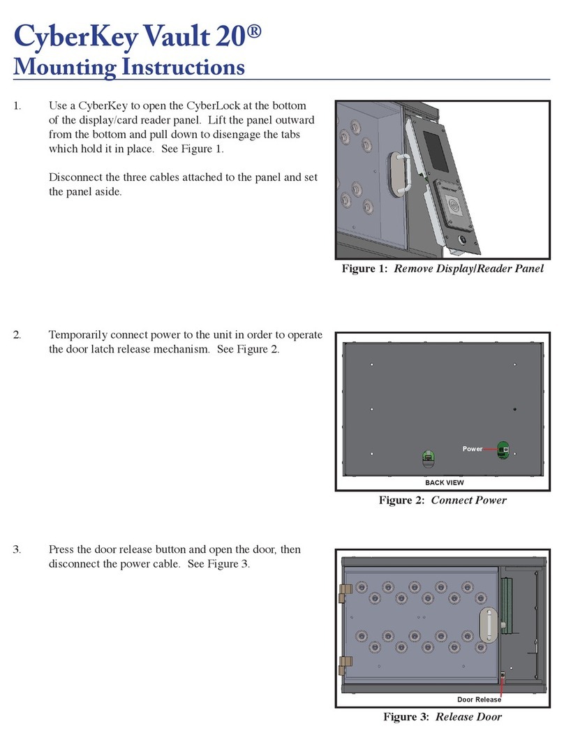 CyberKey Vault 20 Mounting instructions