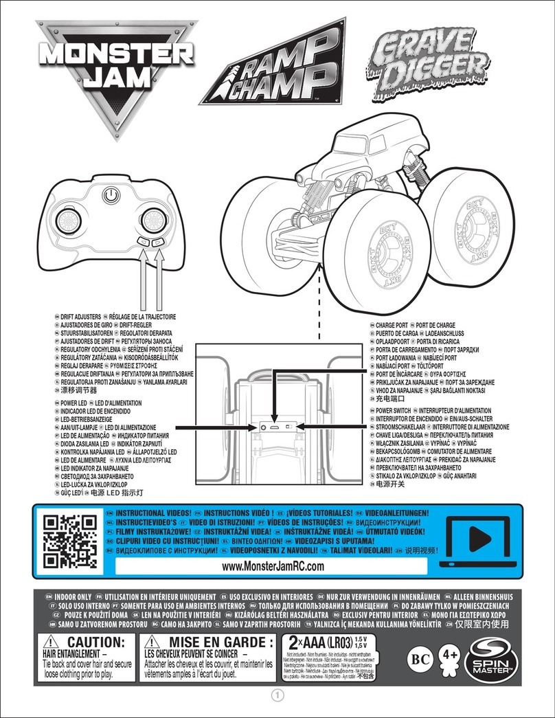 Spinmaster MONSTER JAM RAMP CHAMP GRAVE DIGGER User manual
