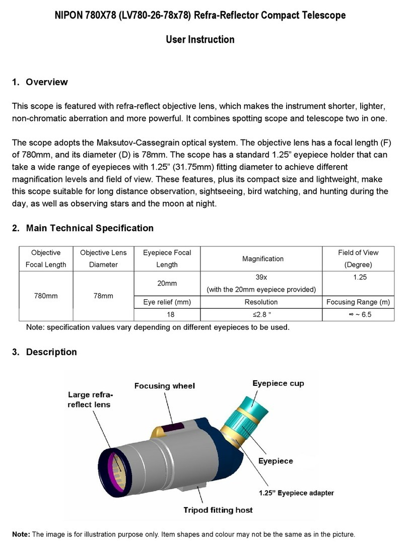 Nipon Optics LV780-26-78x78 User instruction