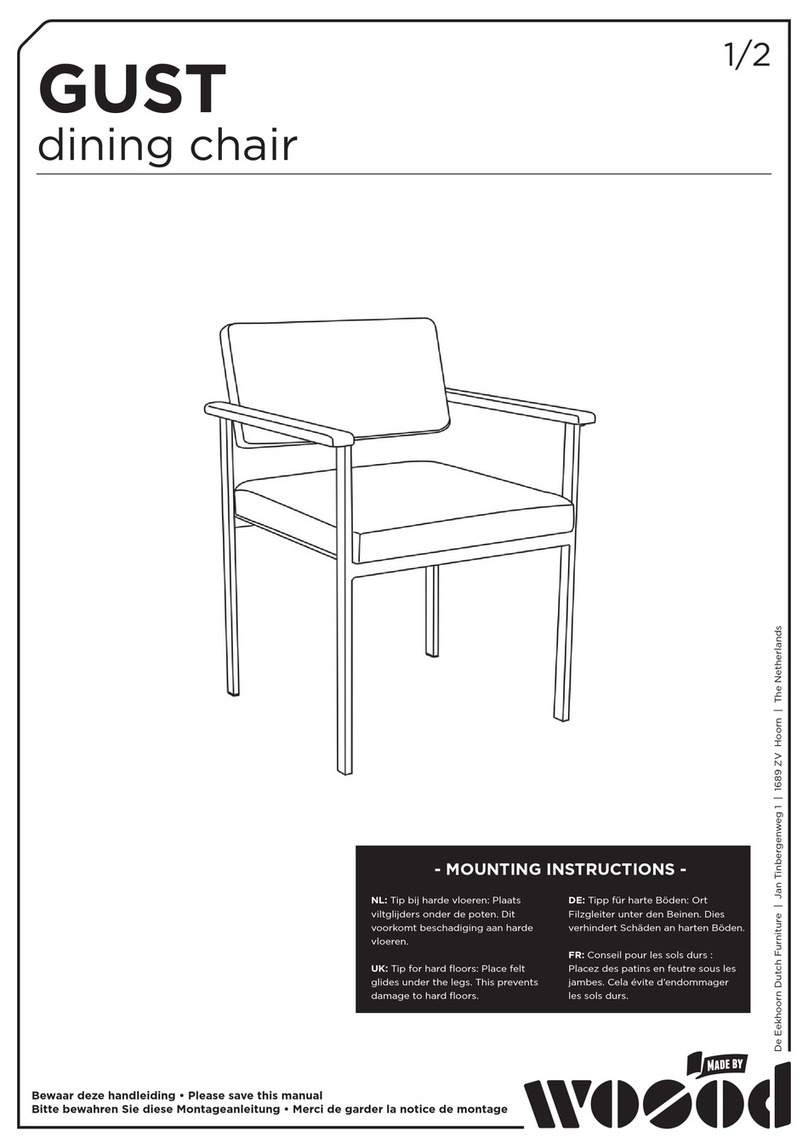 Woood GUST Dining chair manual