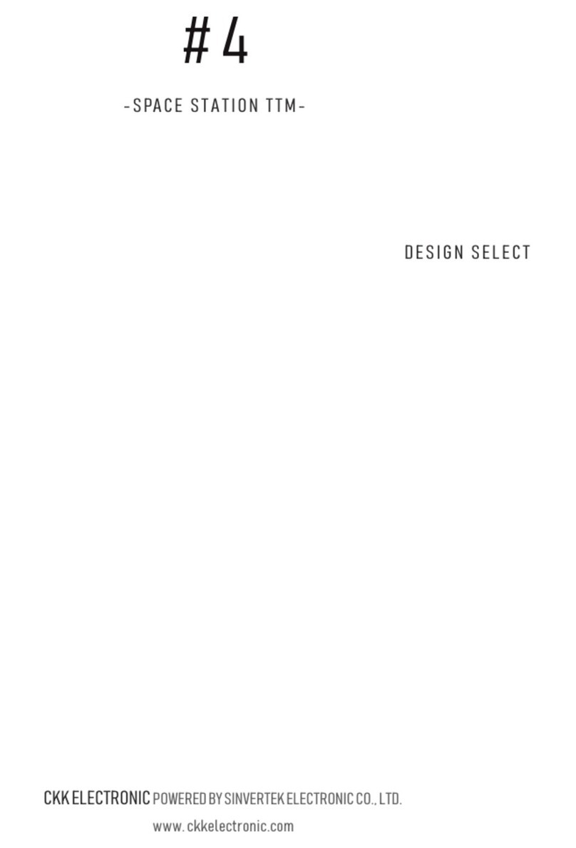SINVERTEK CKK ELECTRONIC SPACE STATION 4 manual