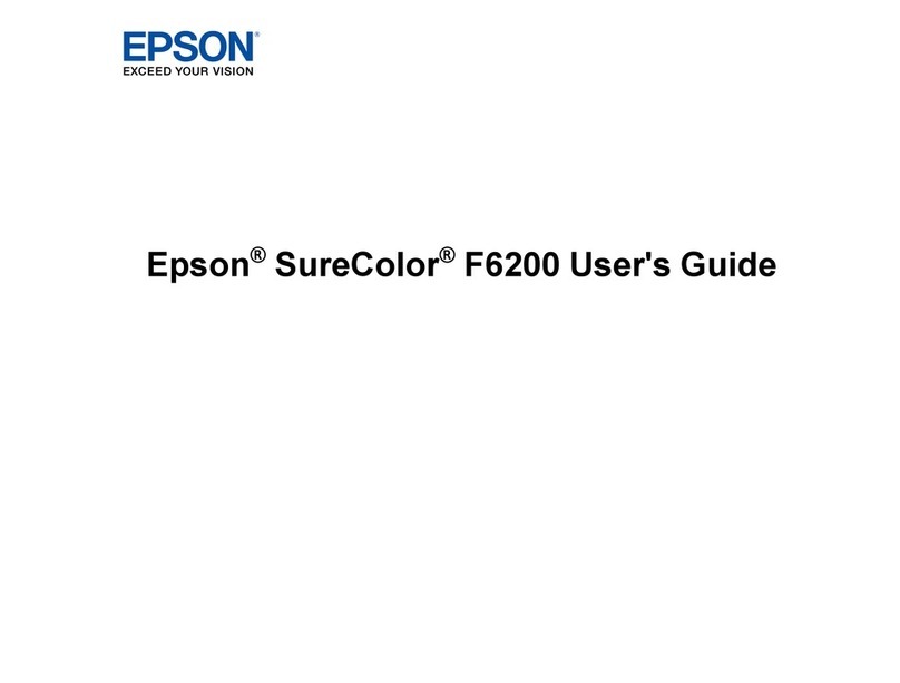 Epson SureColor F6200 User manual