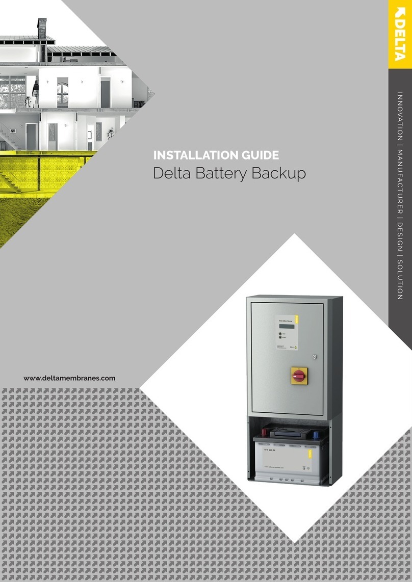 Delta Membranes Battery Backup installation guide
