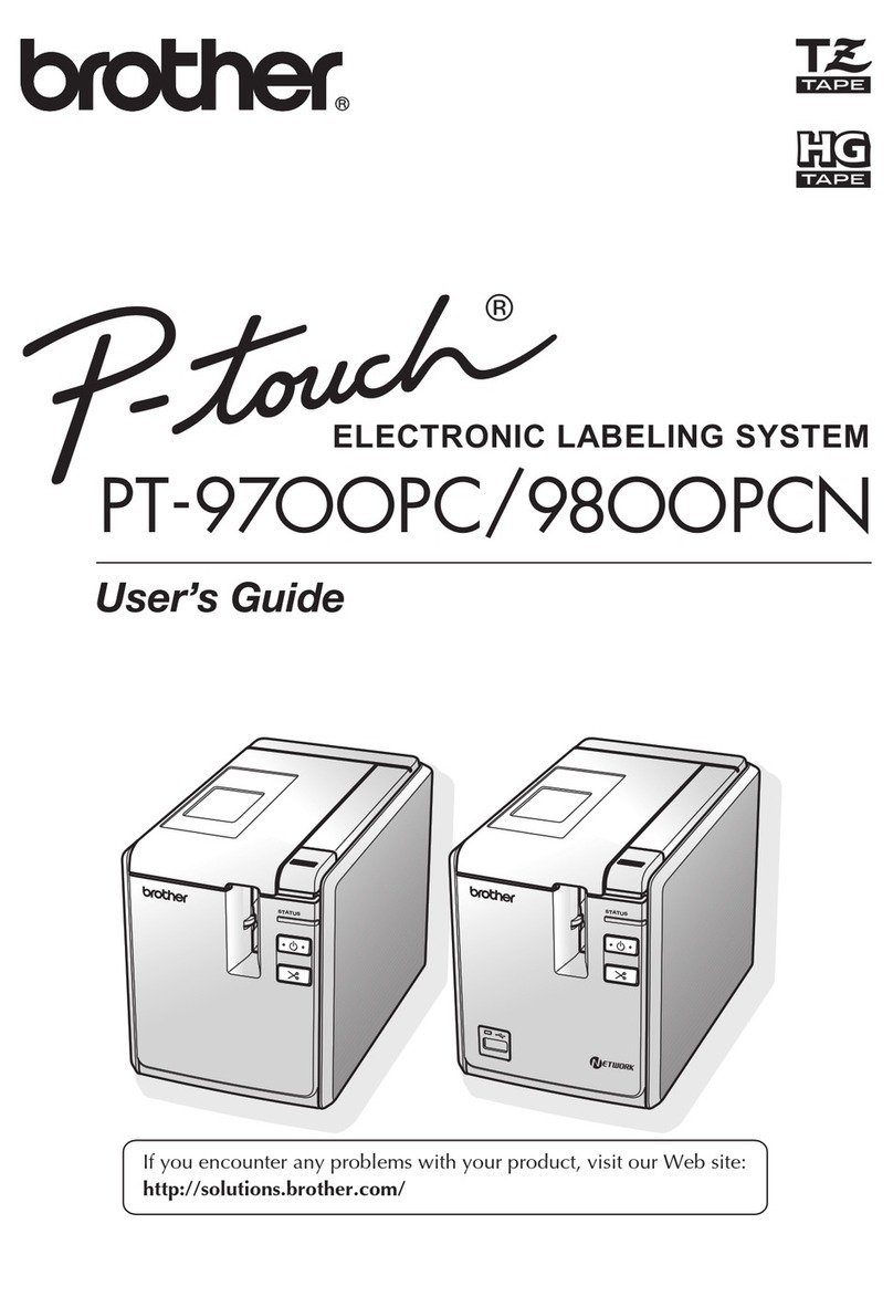 Brother P-TOUCH PT-97OOPC user guide