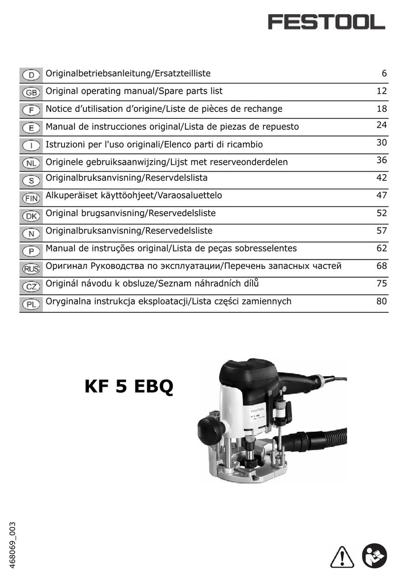 Festool KF 5 EBQ User manual