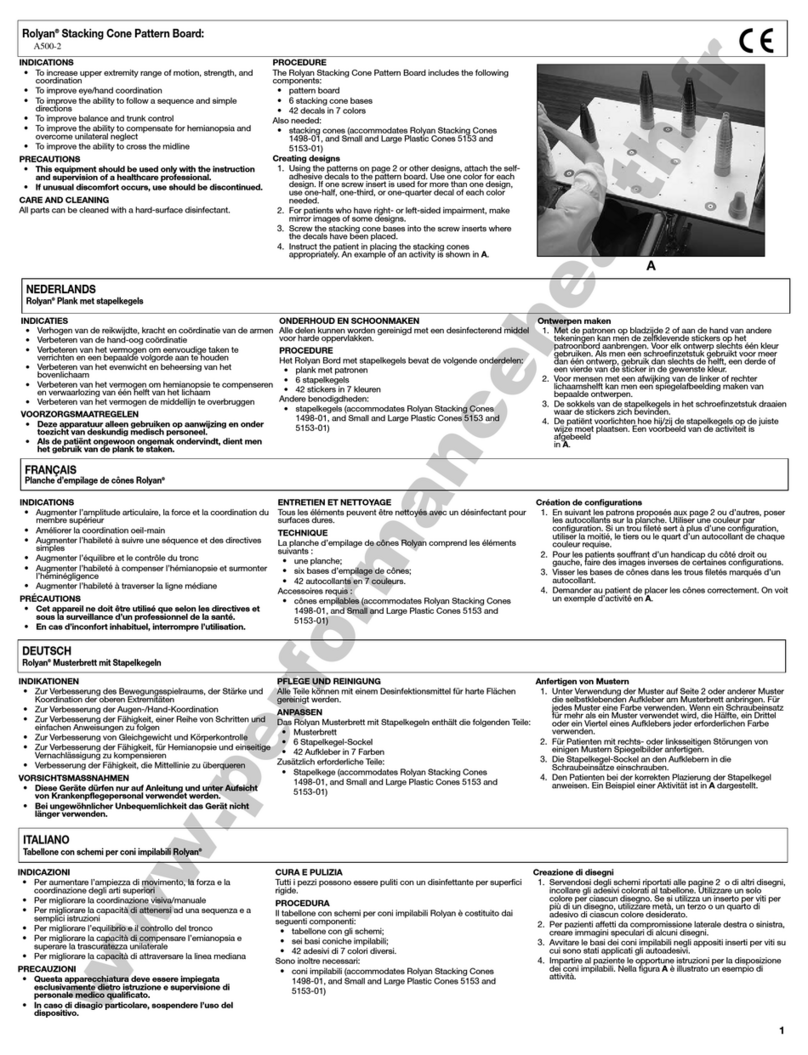 Sammons Preston Rolyan A500-2 quick start guide Sammons Preston Rolyan A500-2 quick start guide
