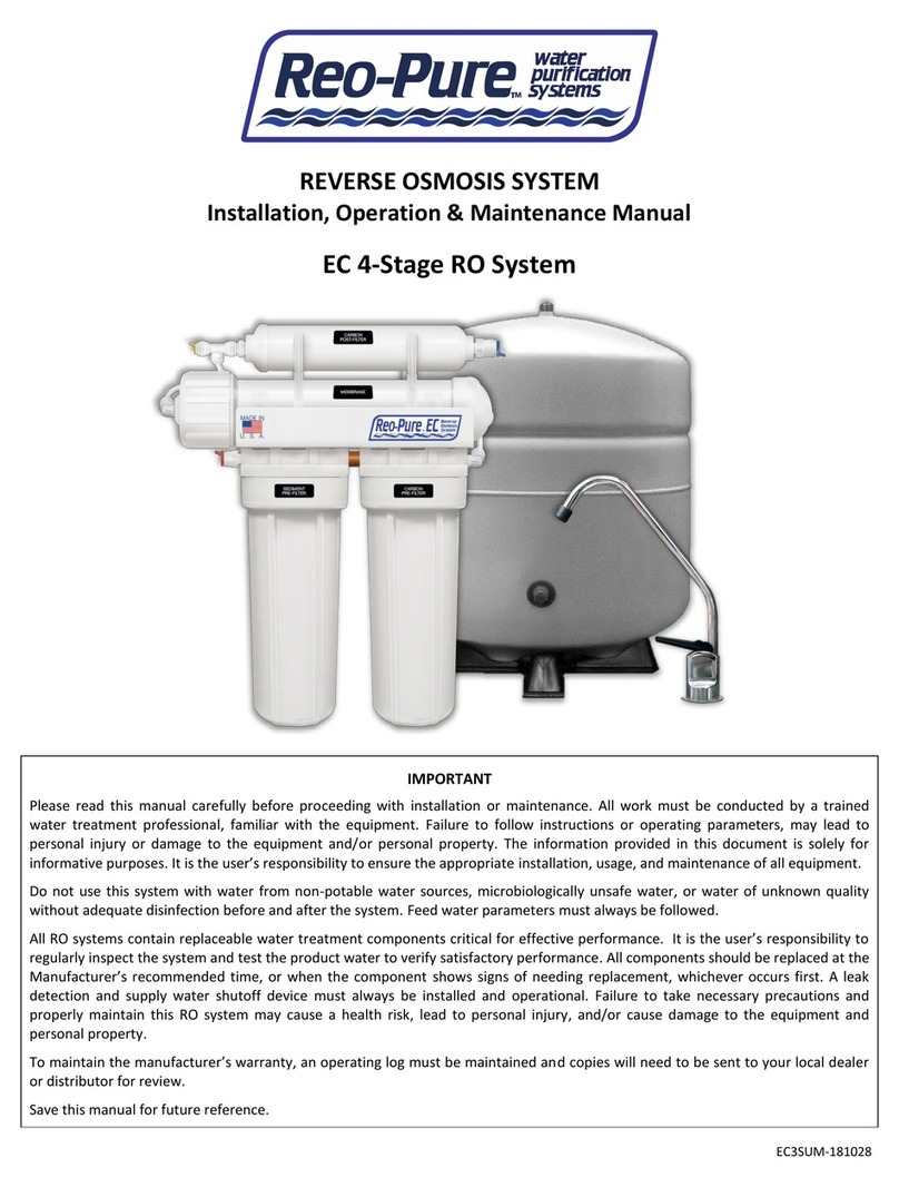 Reo-Pure 90403 Installation, operation & maintenance manual