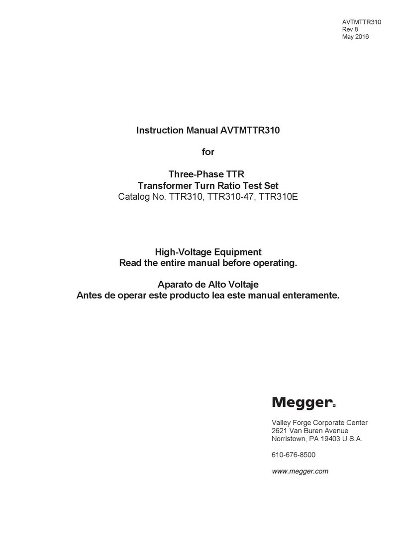Megger TTR310 instruction manual Megger TTR310 instruction manual