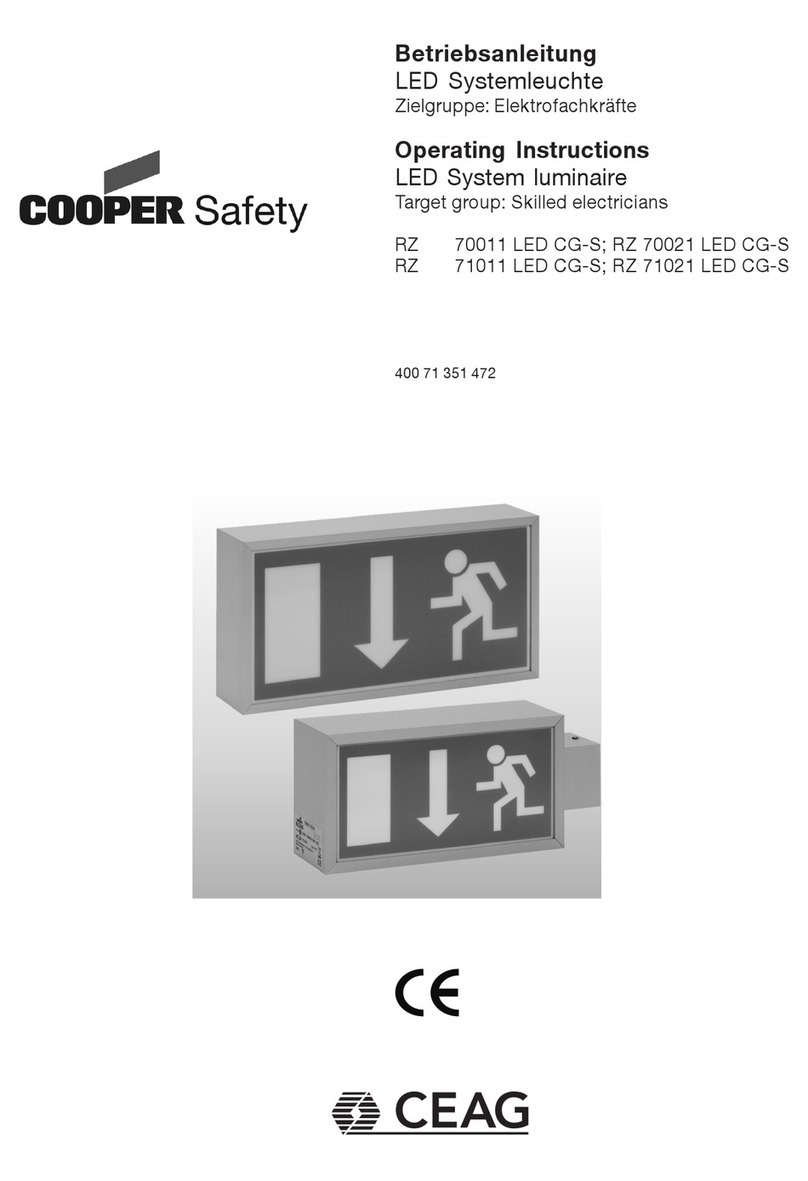 CEAG COOPER Safety RZ 70011 LED CG-S operating instructions CEAG COOPER Safety RZ 70011 LED CG-S operating instructions