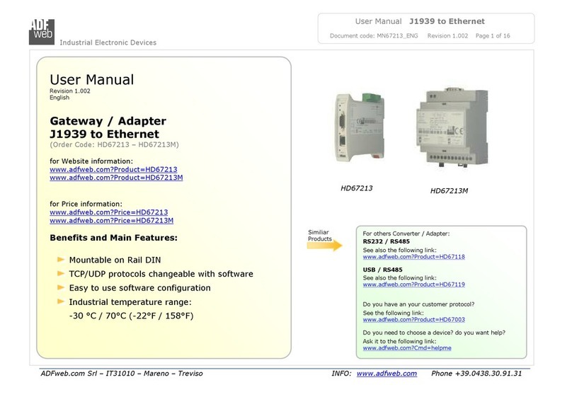 ADF Web J1939 to Ethernet user manual