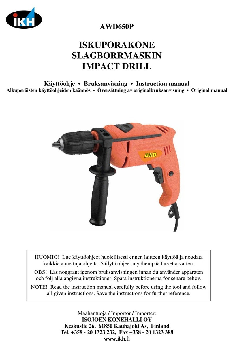 IKH AWD650P instruction manual