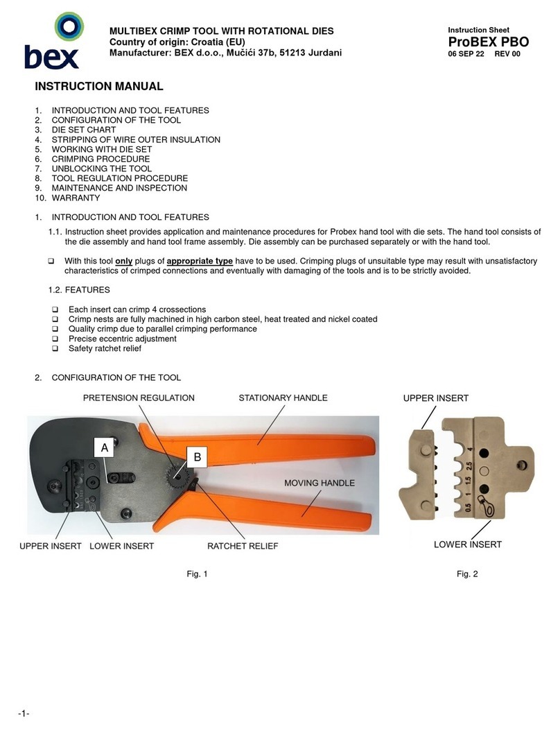 BEX ProBEX PBO User manual