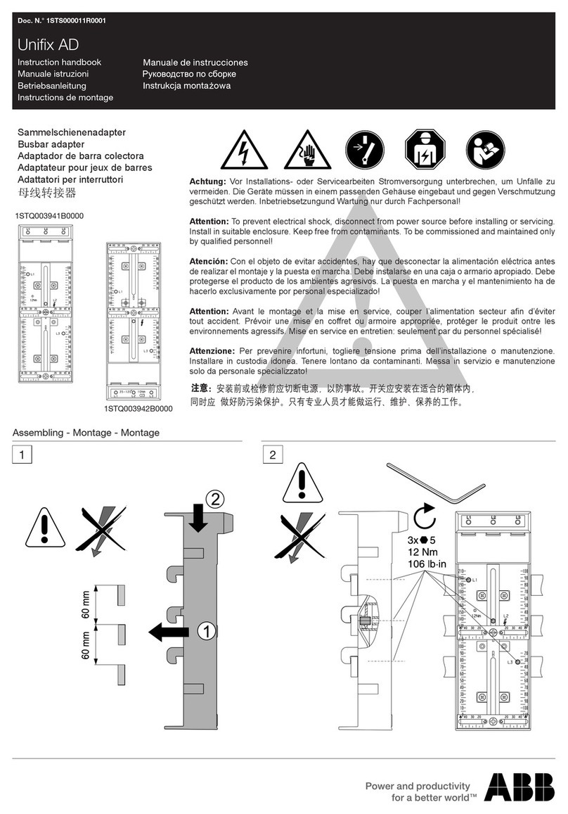 ABB Unifix AD 1STQ003941B0000 Instruction handbook