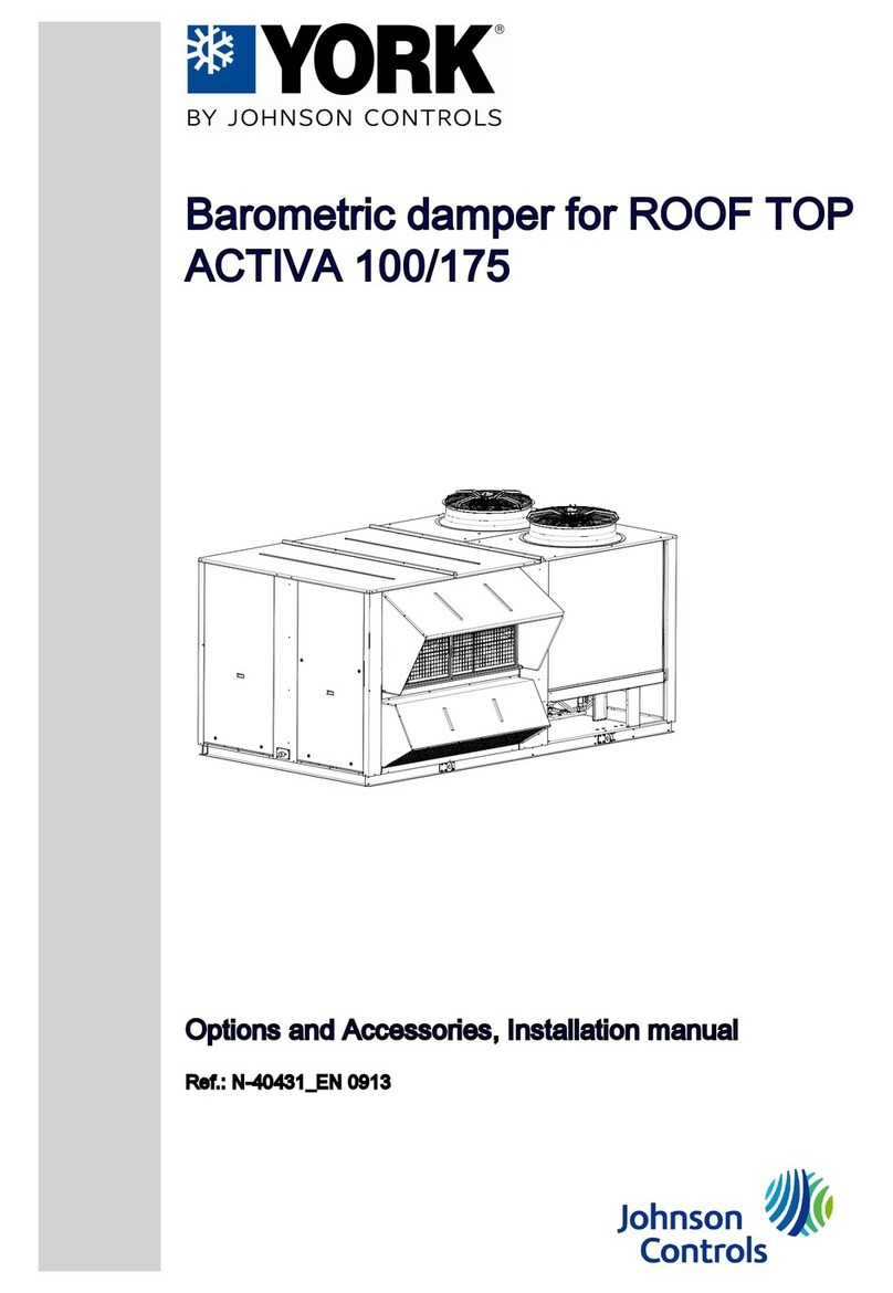 Johnson Controls YORK ACTIVA 100 User manual Johnson Controls YORK ACTIVA 100 User manual