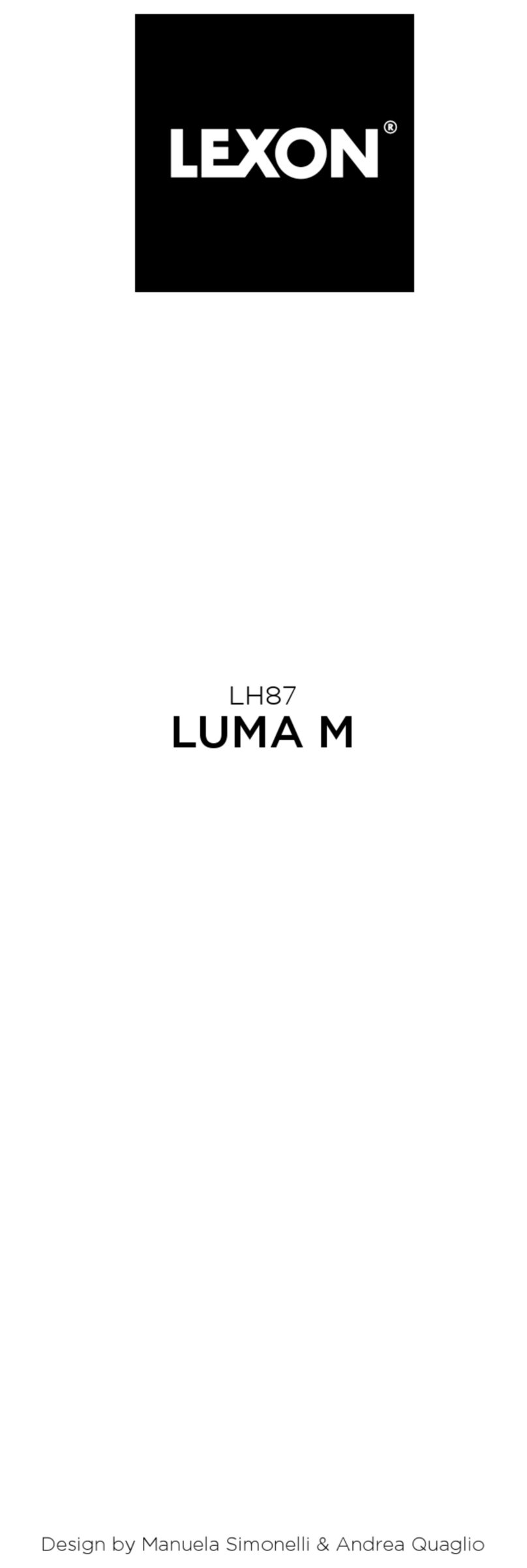 Lexon LUMA M manual