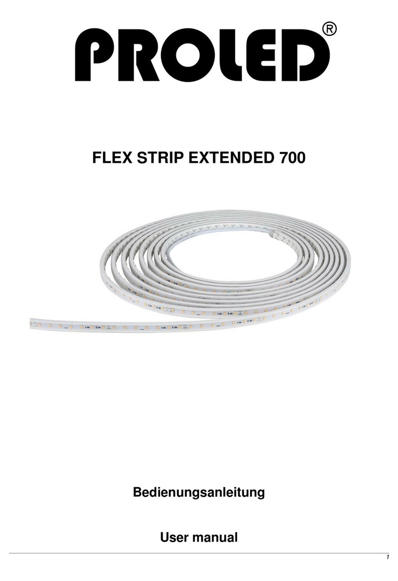 PROLED FLEX STRIP EXTENDED 700 user manual