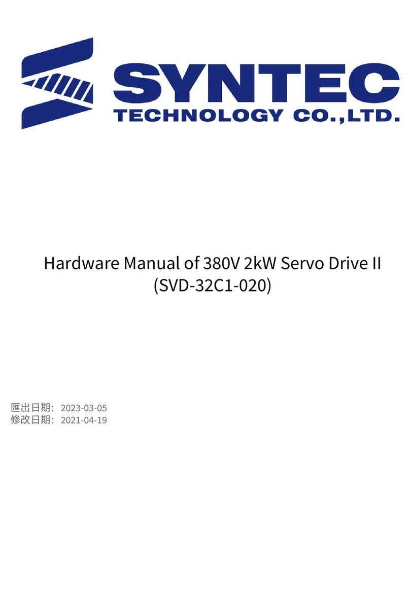 Syntec SVD-32C1-020 Hardware manual Syntec SVD-32C1-020 Hardware manual