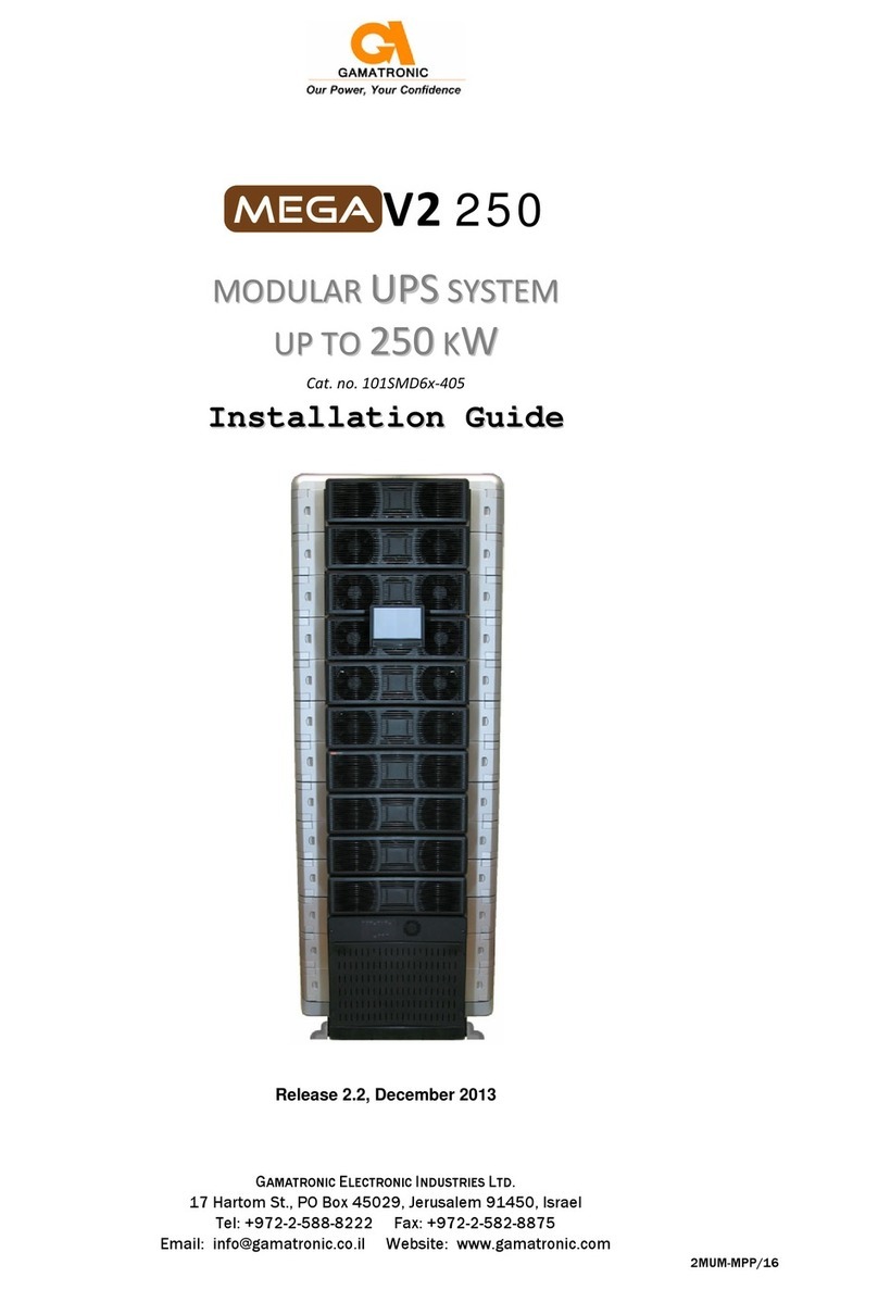 Gamatronic MEGA V2 250 User manual